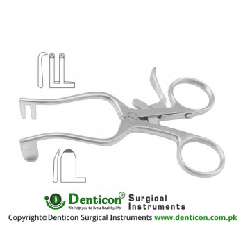 Plester Self Retaining Retractor Right Stainless Steel, 10.5 cm - 4"